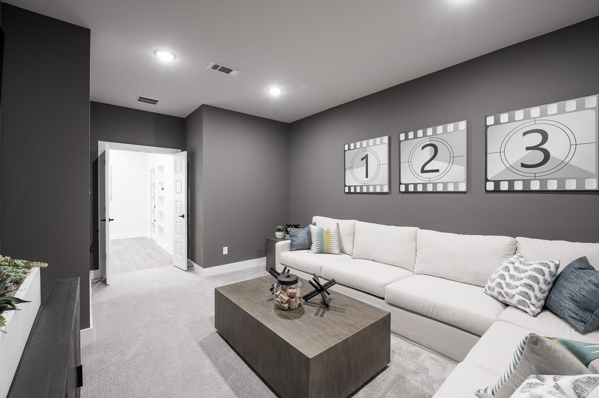 Representative Only | Upstairs Media Room