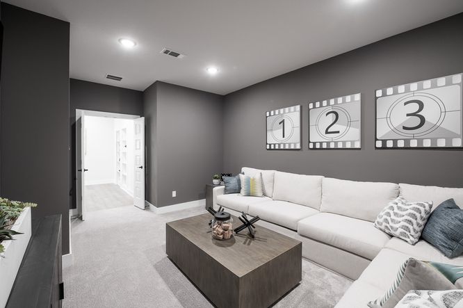 Representative Only | Upstairs Media Room