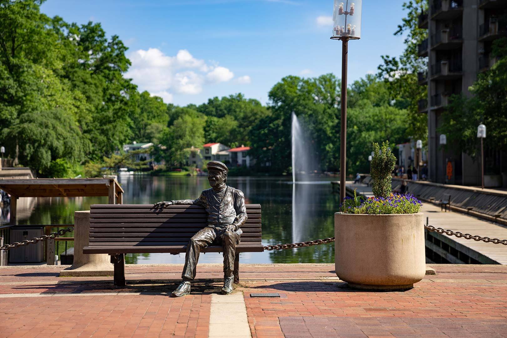 Lake Anne Towns is walking distance to Lake Anne Plaza