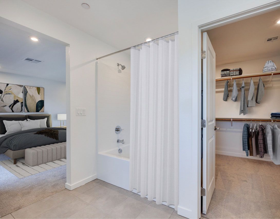 Plan 2X | Primary Bath | Virtually Staged