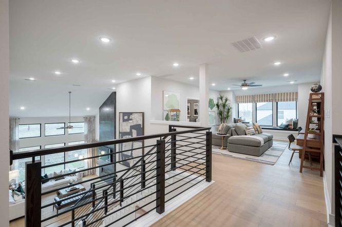 Barnhart Plan | Elevation E | Stairs & Game Room