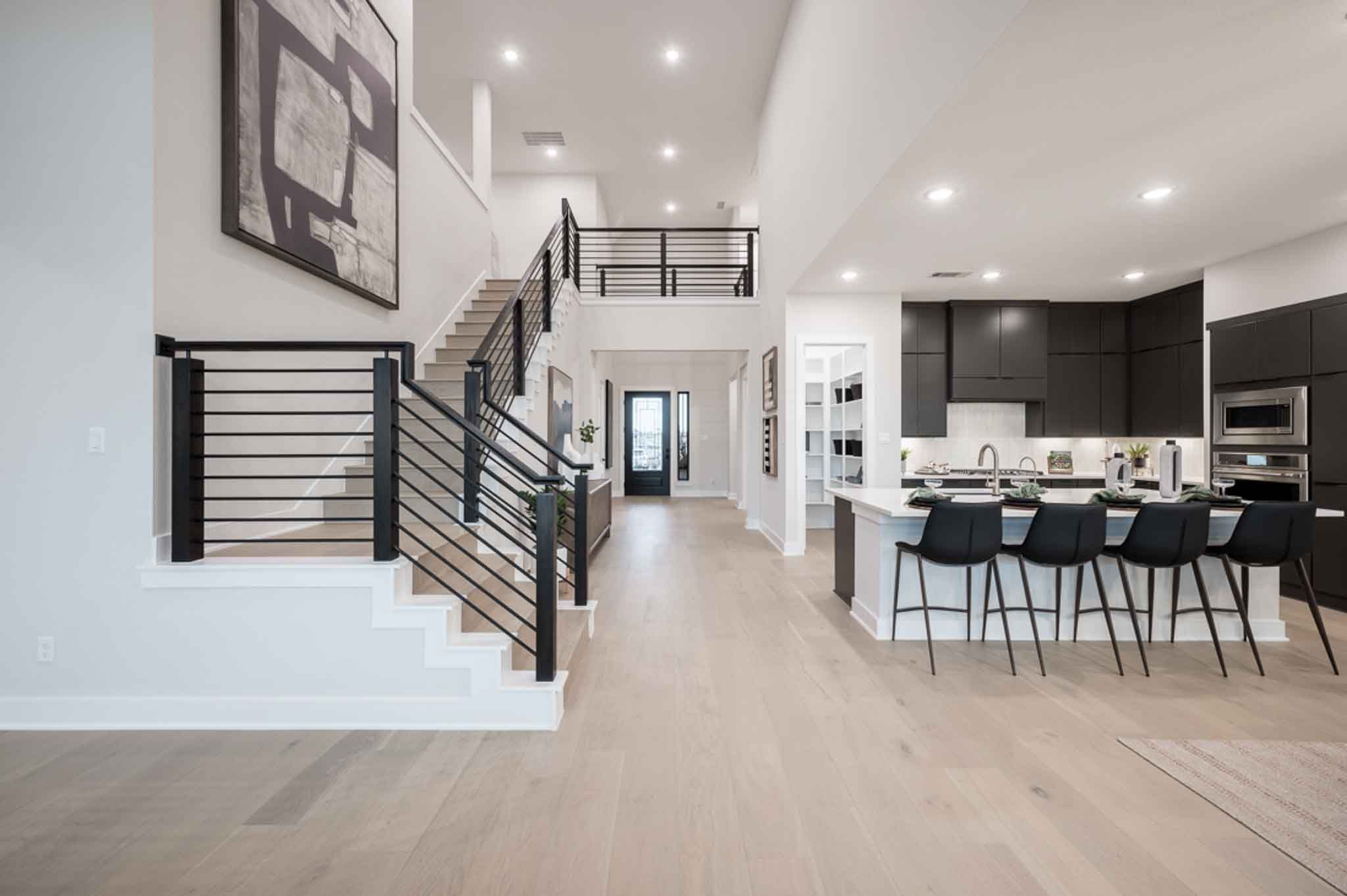 Barnhart Plan | Elevation E | Foyer & Kitchen