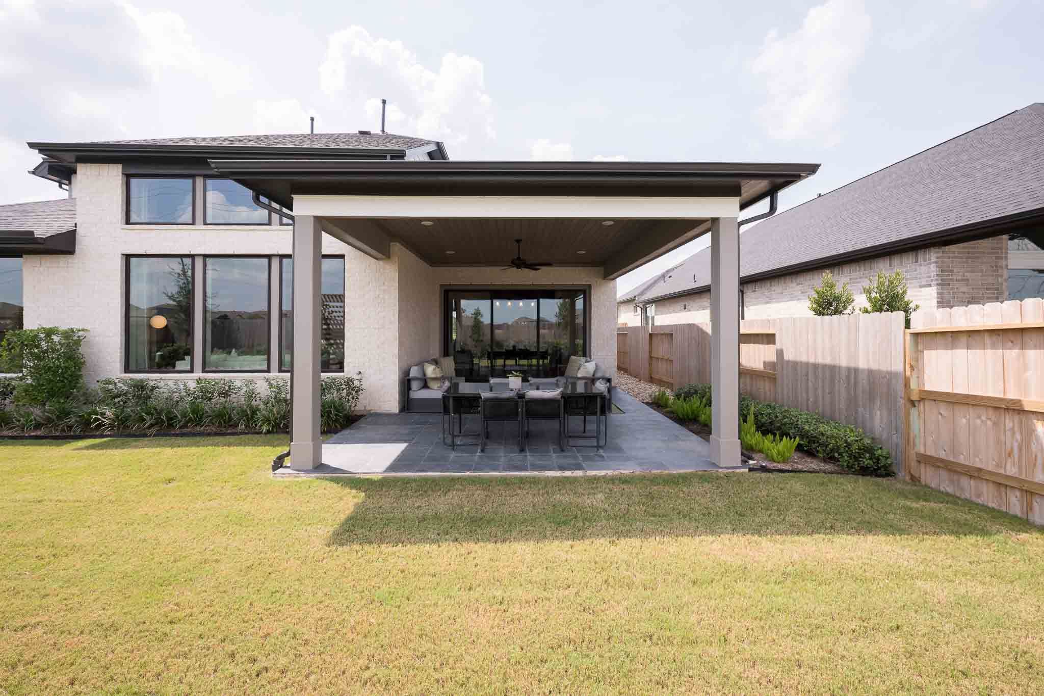 Barnhart Plan | Elevation E | Covered Outdoor Living