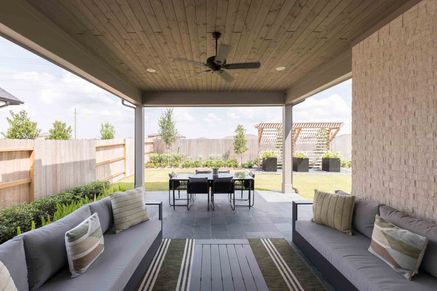 Barnhart Plan | Elevation E | Covered Outdoor Living