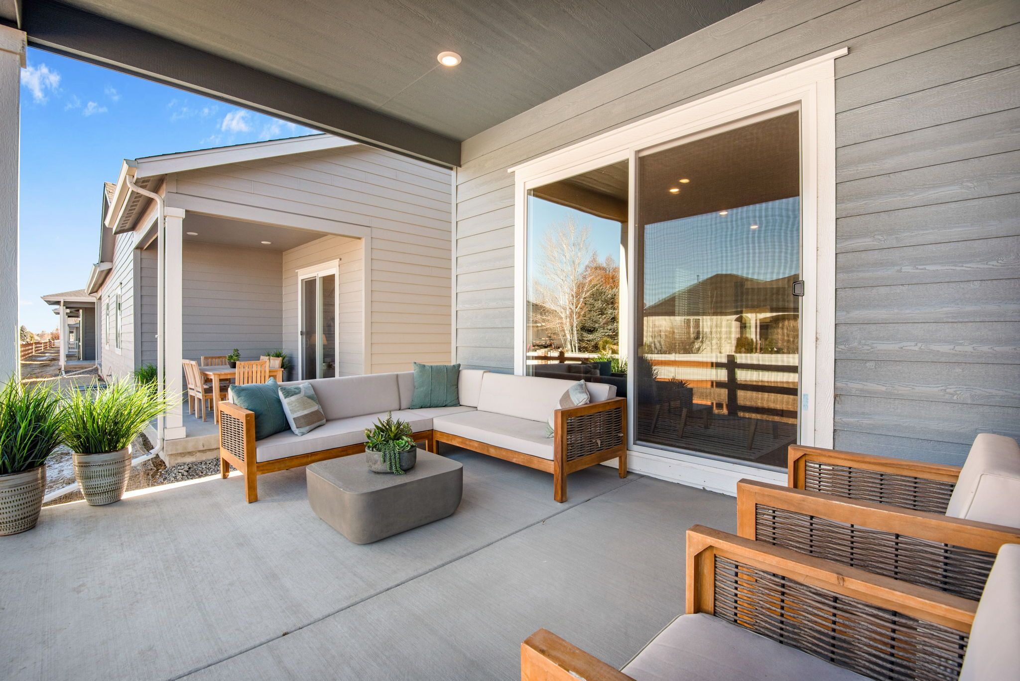 Covered outdoor living for fresh air