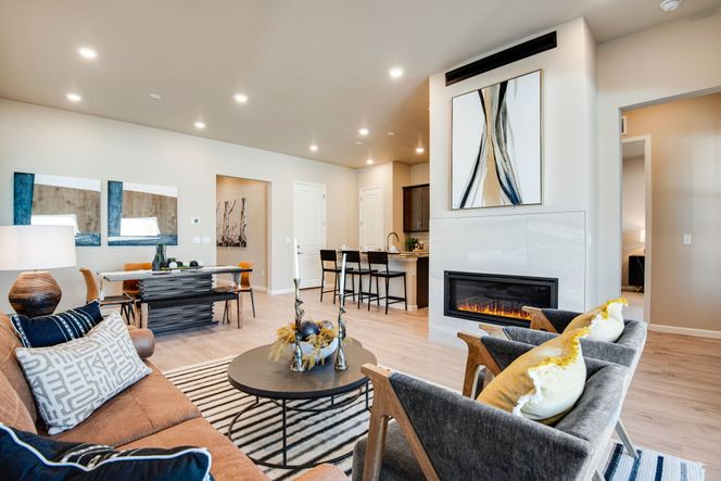 Great rooms that flow seamlessly into kitchens and dining areas