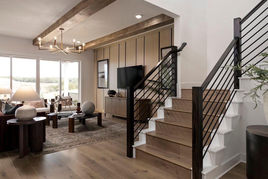 Staircase and Great Room