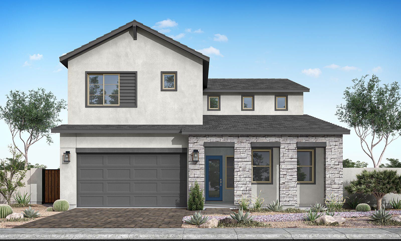 Safflower Plan 40-4 | Exterior Style B