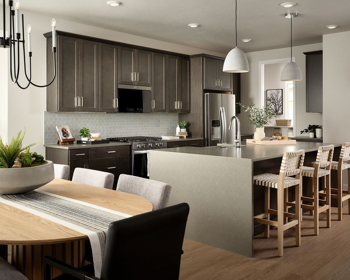 Kitchen and dining area