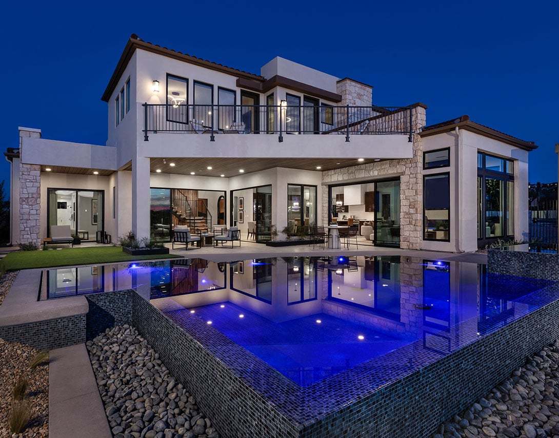 Residence 5 | Dusk Scene | Rear Exterior