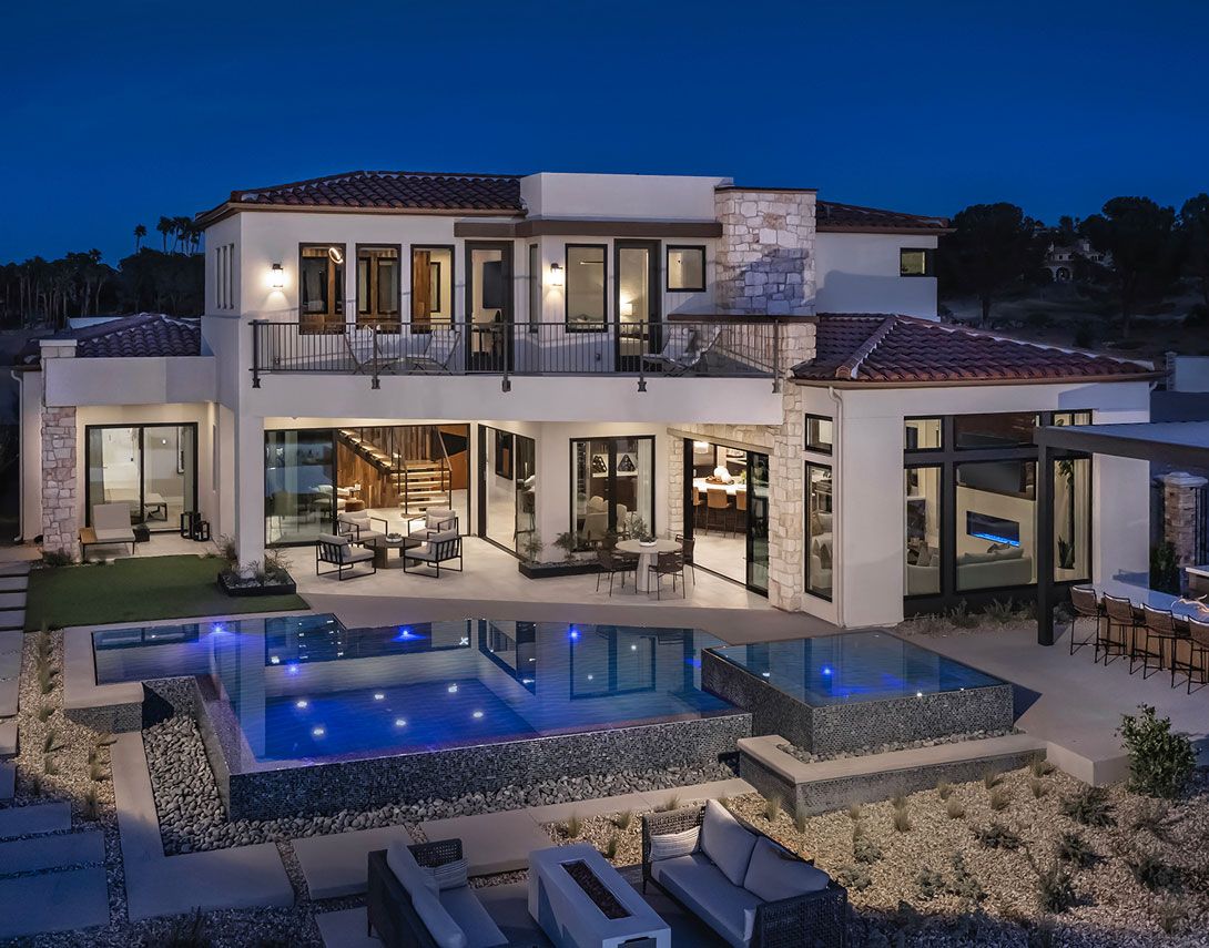 Residence 5 | Dusk Scene | Rear Exterior