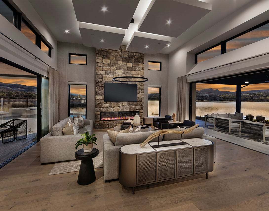 Residence 2 | Dusk Scene | Great Room