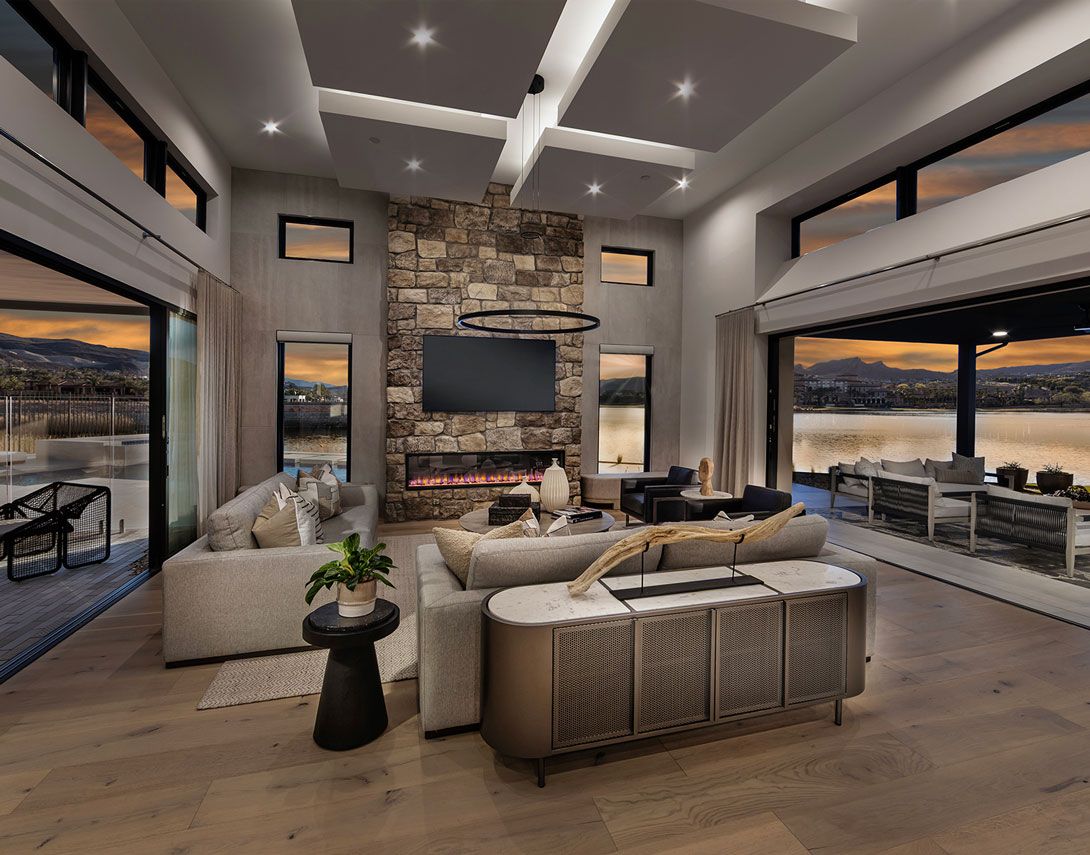 Residence 2 | Dusk Scene | Great Room