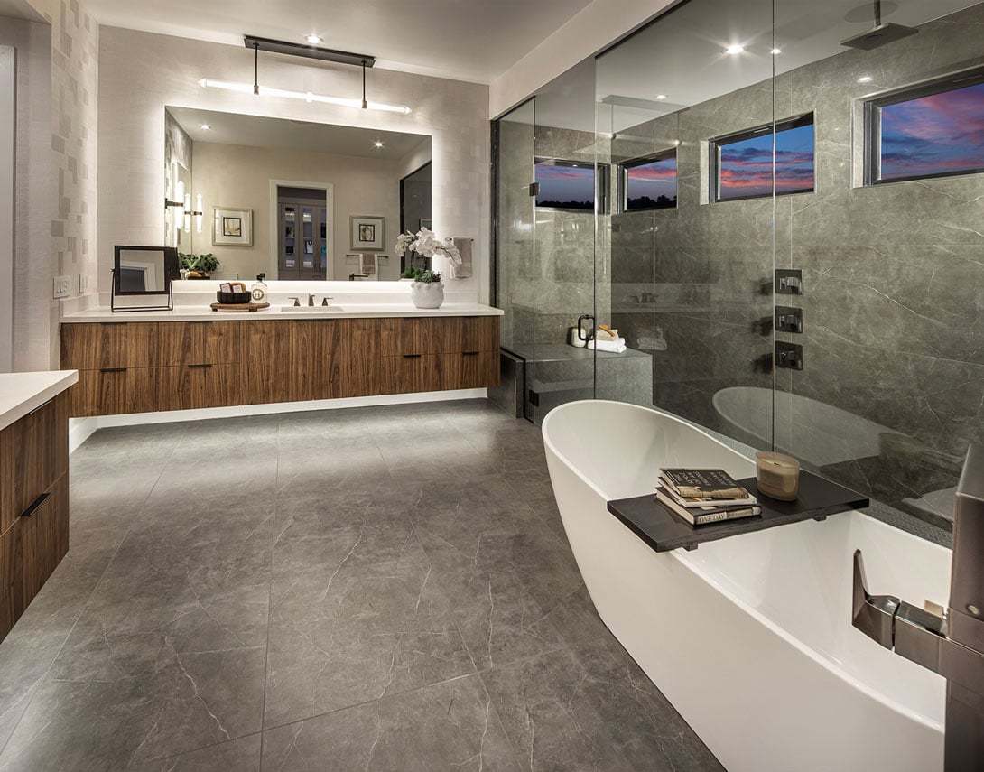 Residence 2 | Dusk Scene | Primary Bath