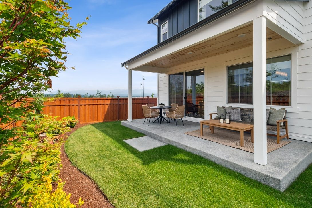 Covered Outdoor Living and Fenced Rear Yard