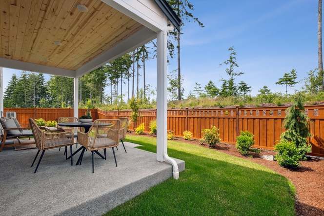 Covered Outdoor Living and Fenced Rear Yard