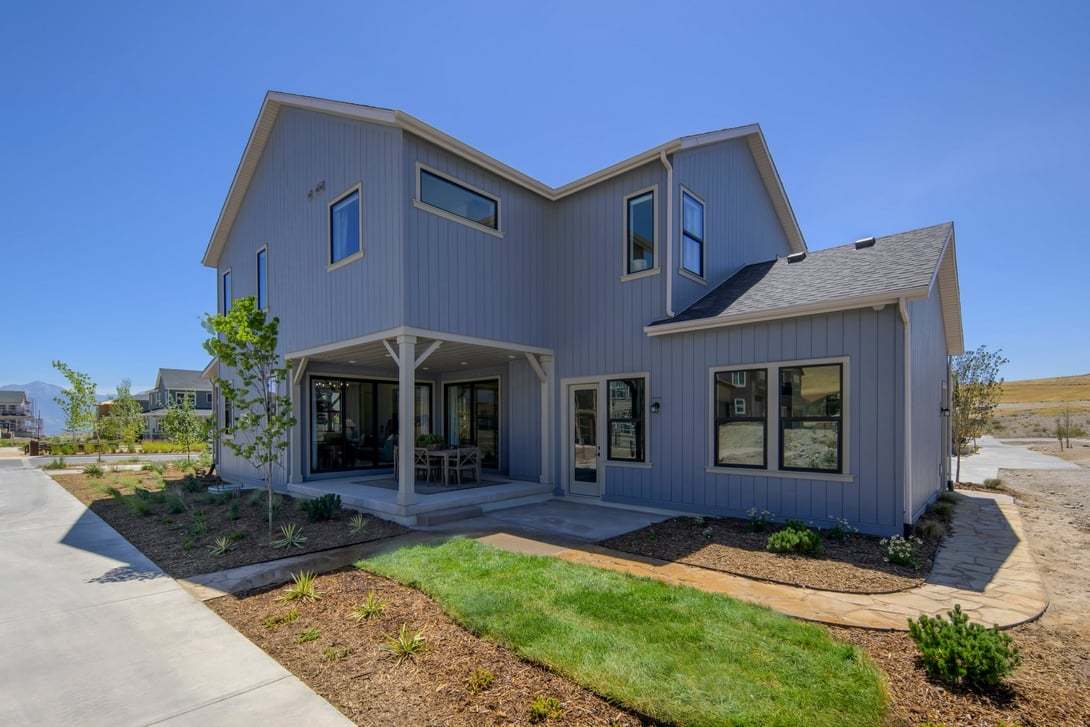 Rear Exterior with Covered Outdoor Living