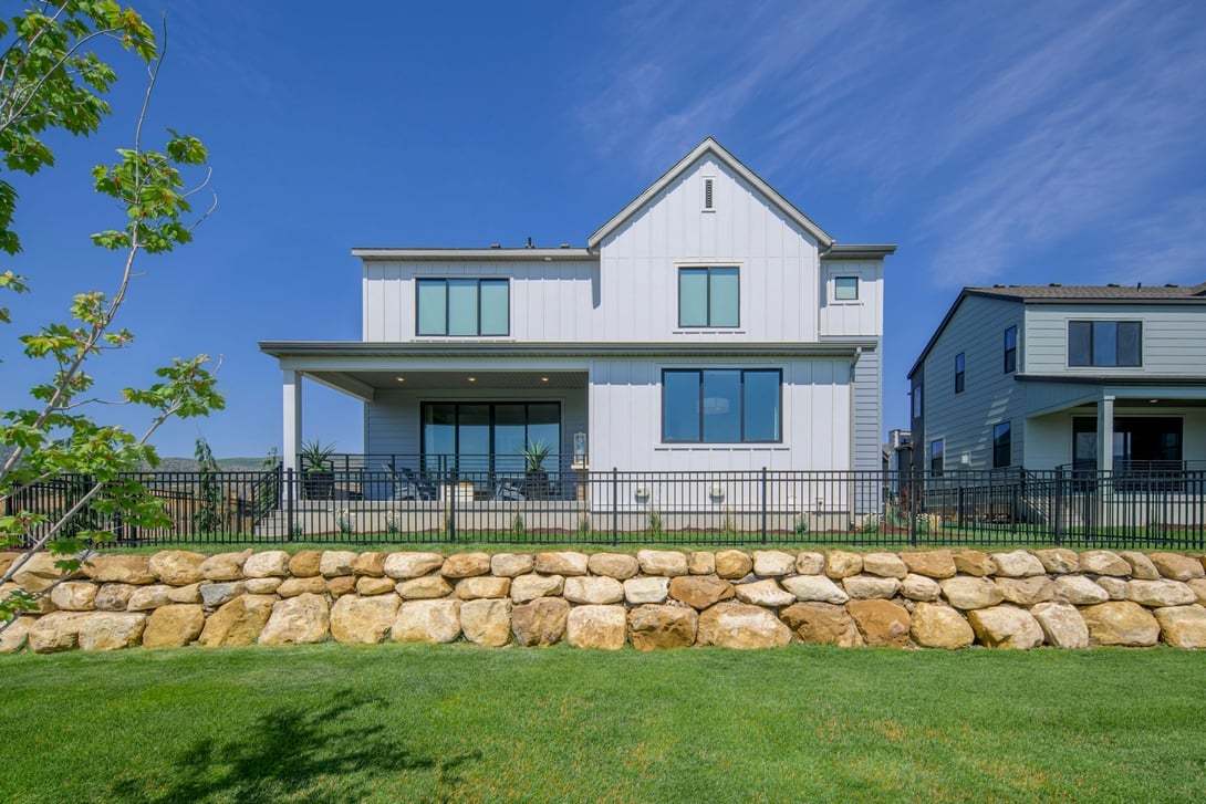 Rear Exterior with Covered Outdoor Living