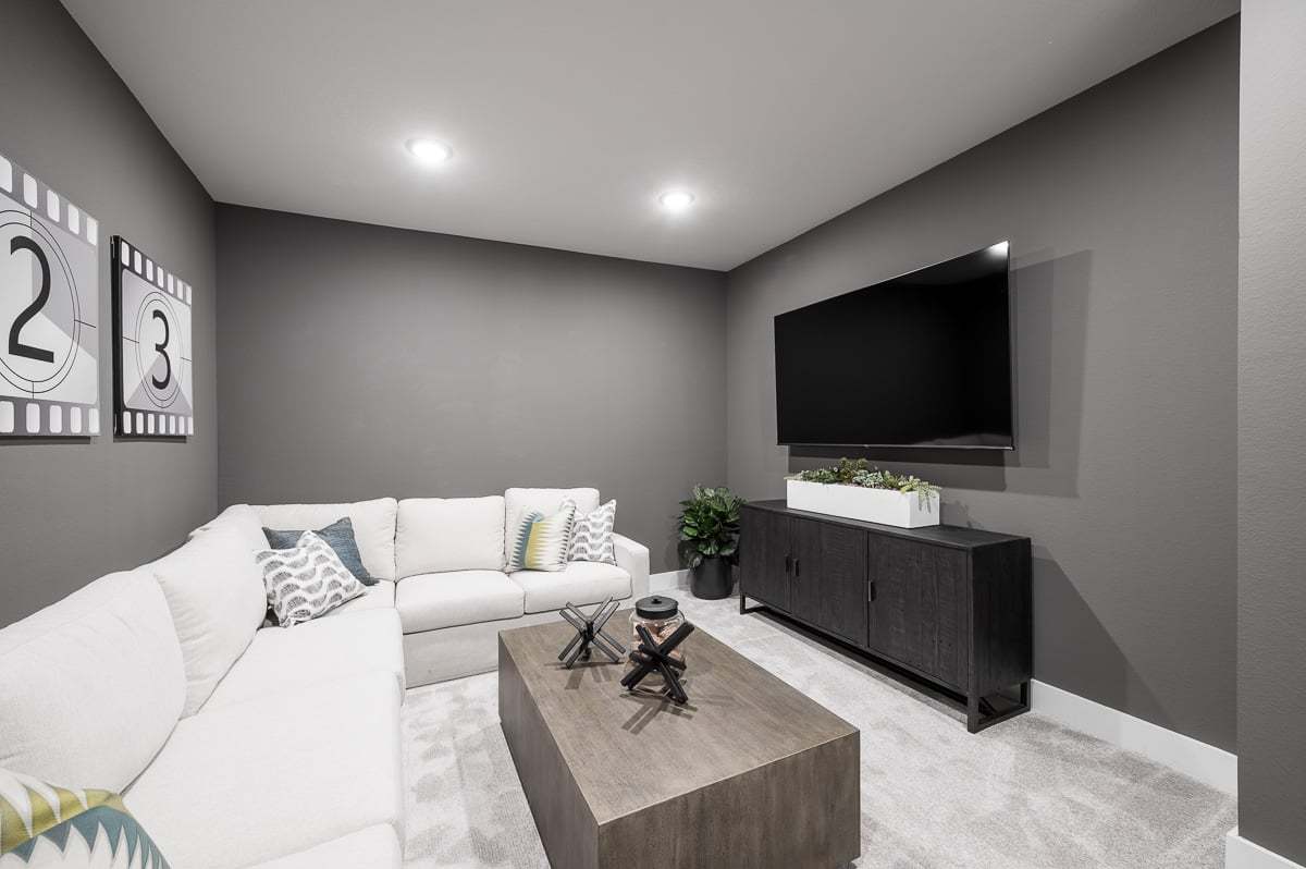 Representative Only | Upstairs Media Room