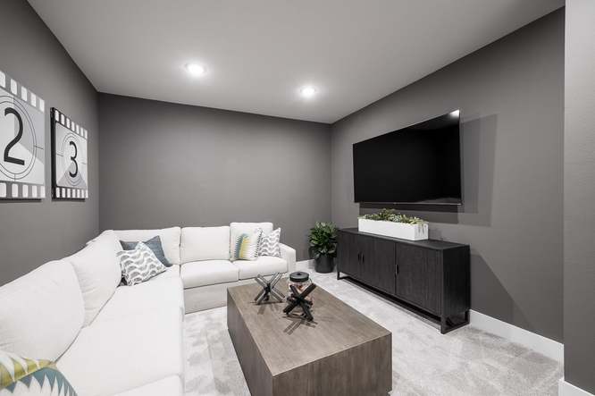 Representative Only | Upstairs Media Room