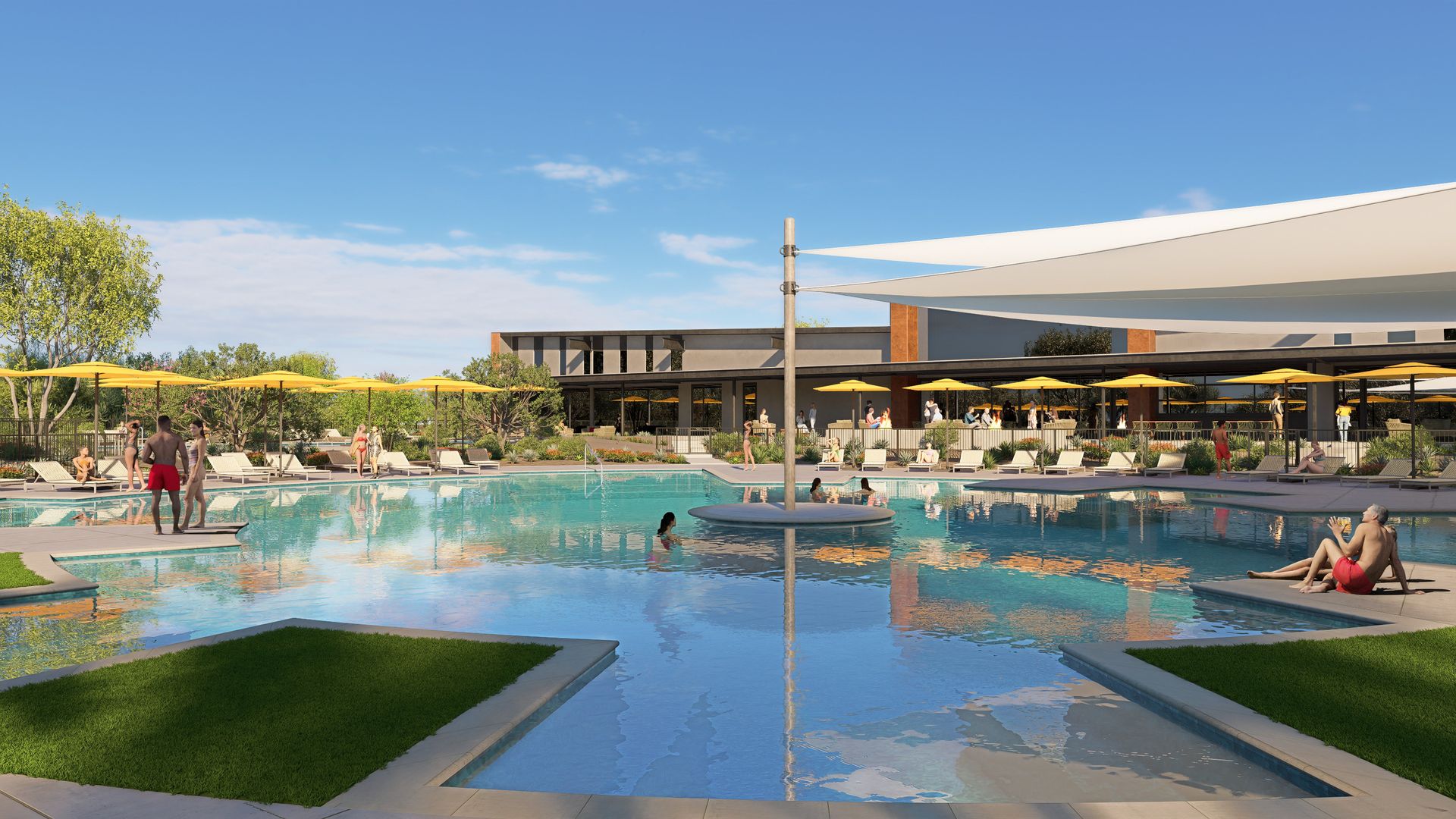 Beach entry pool 2