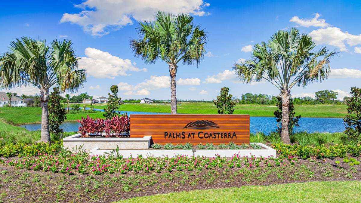 Model Row And Community Entrance - Palms at...