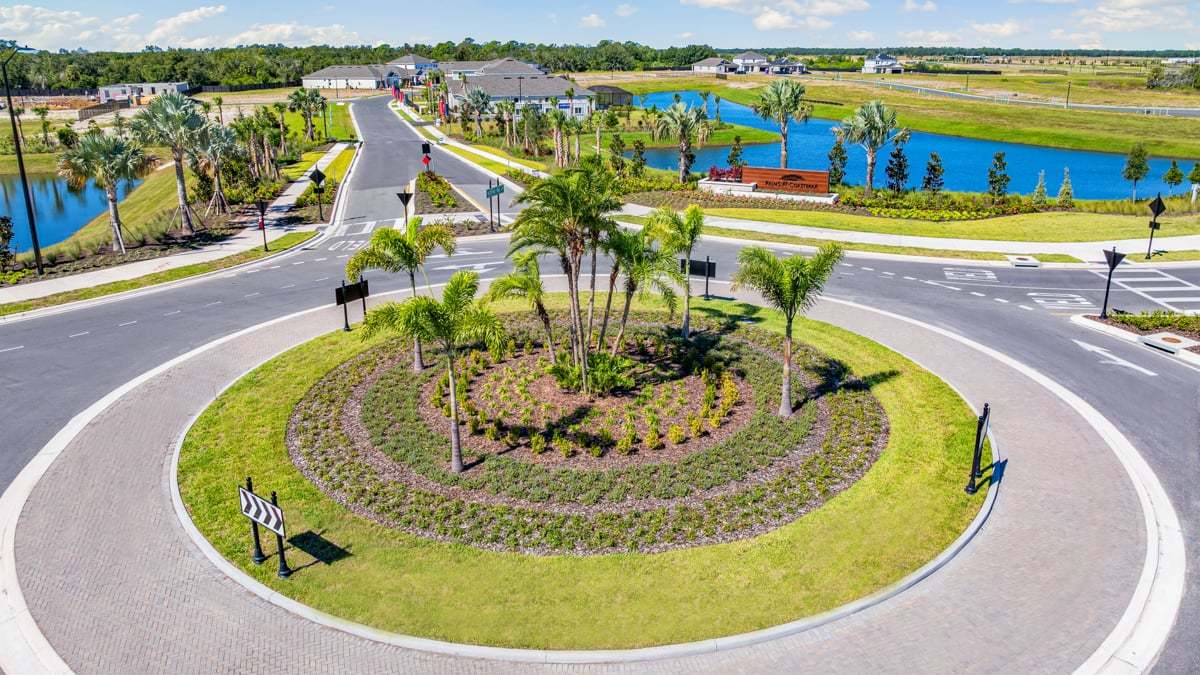Model Row And Community Entrance - Palms at...