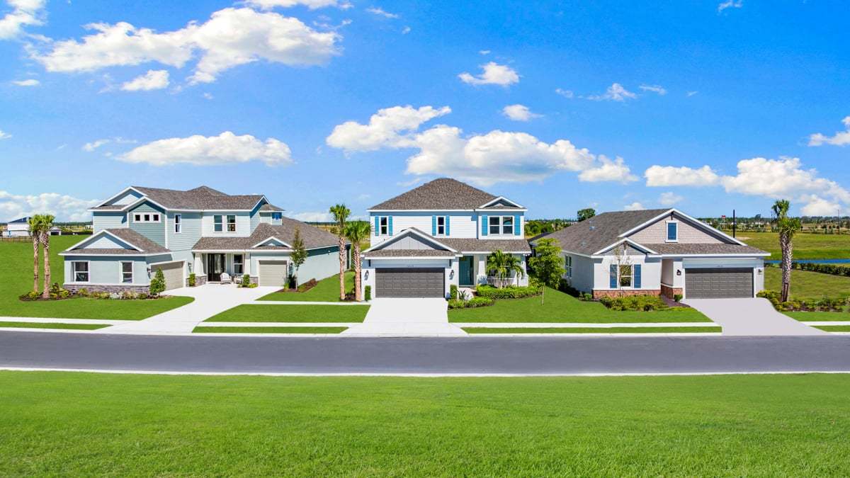 Model Row And Community Entrance - Palms at...