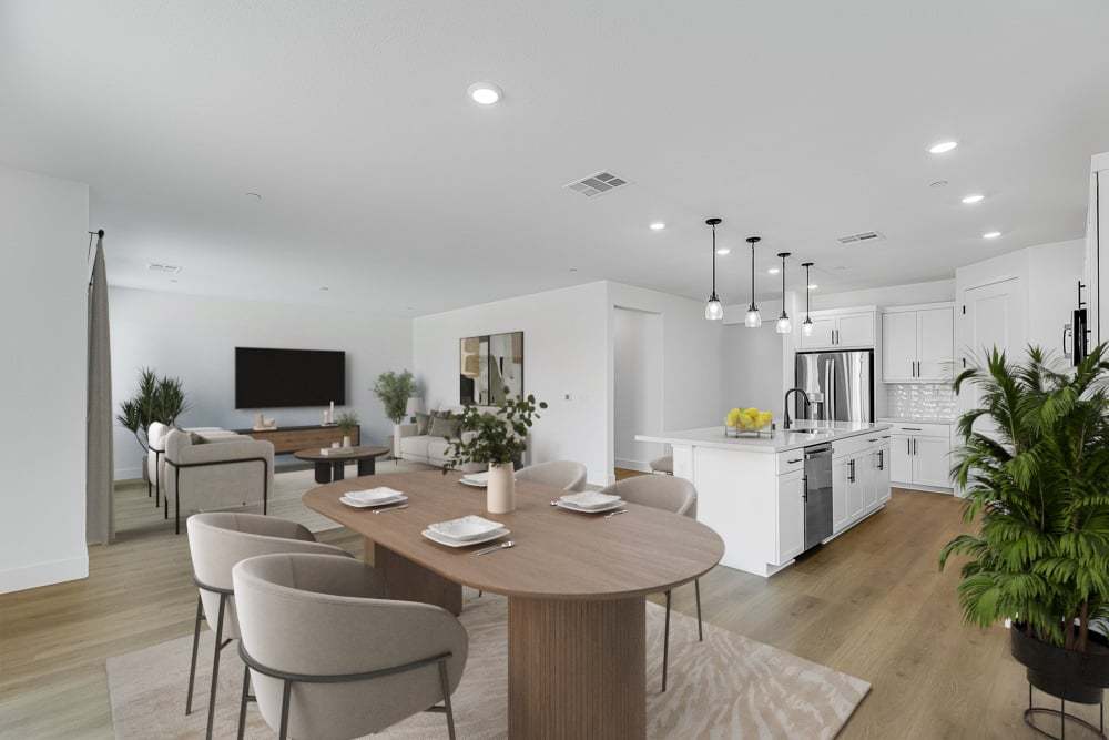 Maple Dining Kitchen Great Room