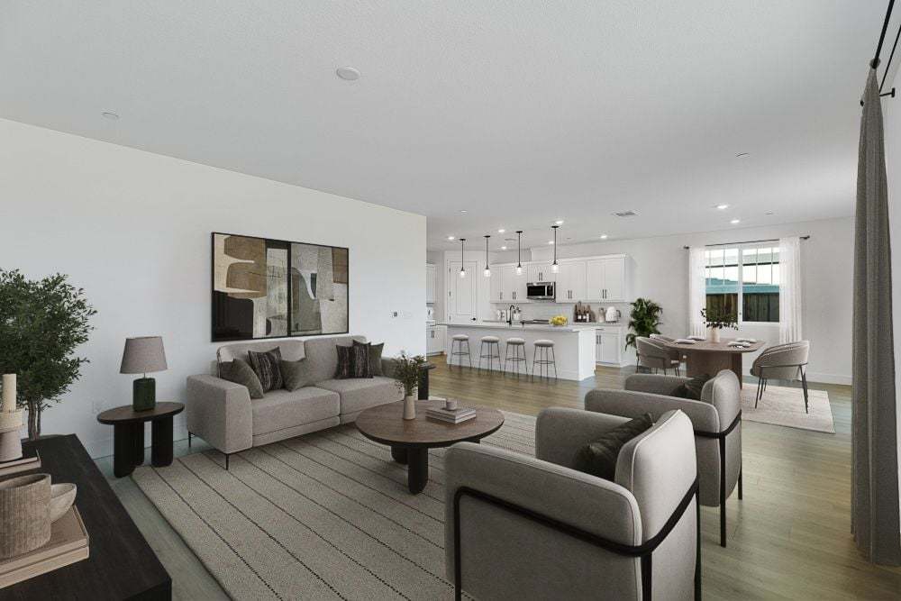 Maple Great Room Dining Kitchen