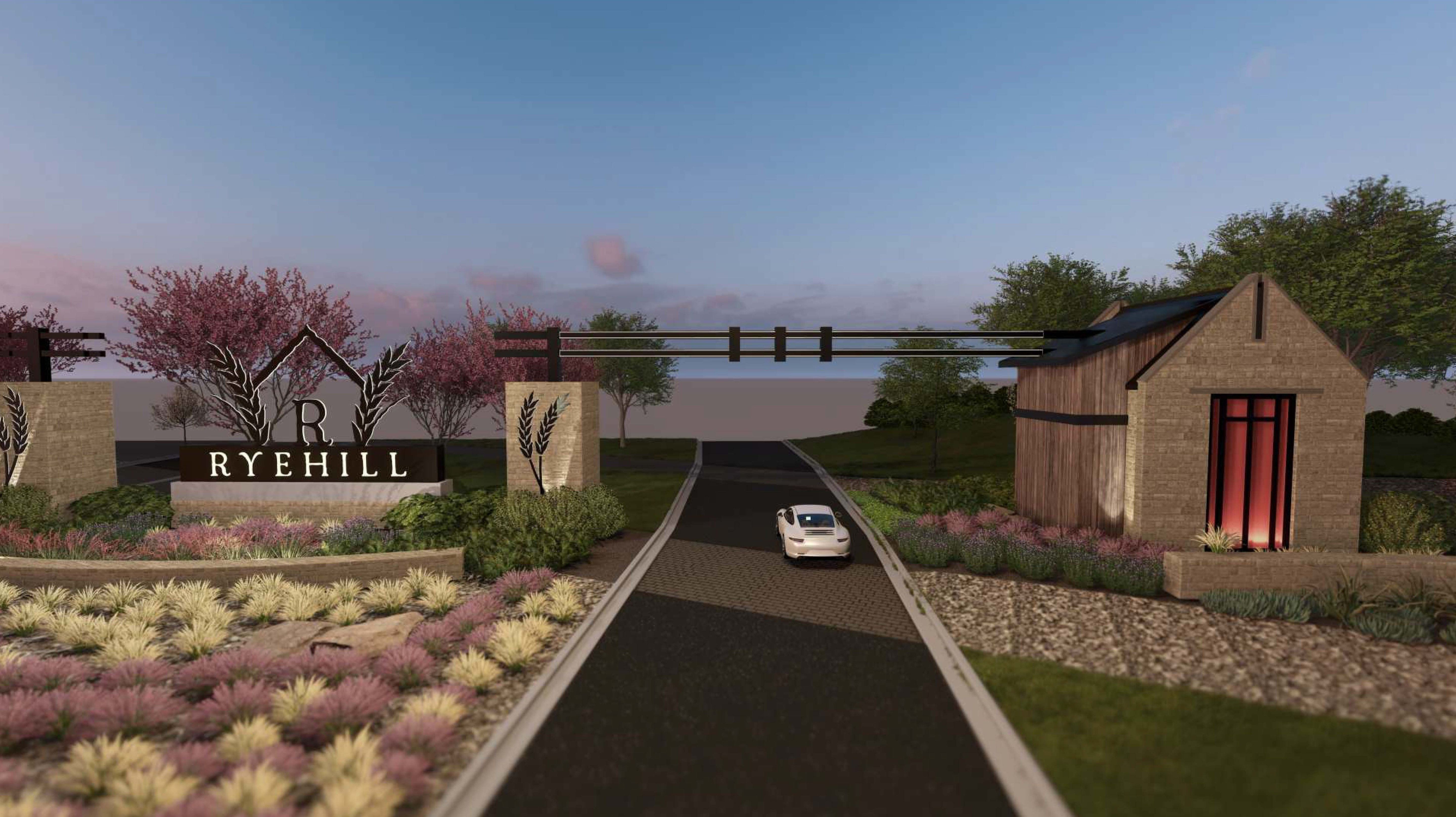 Ryehill_Entry Monument 3D Rendering