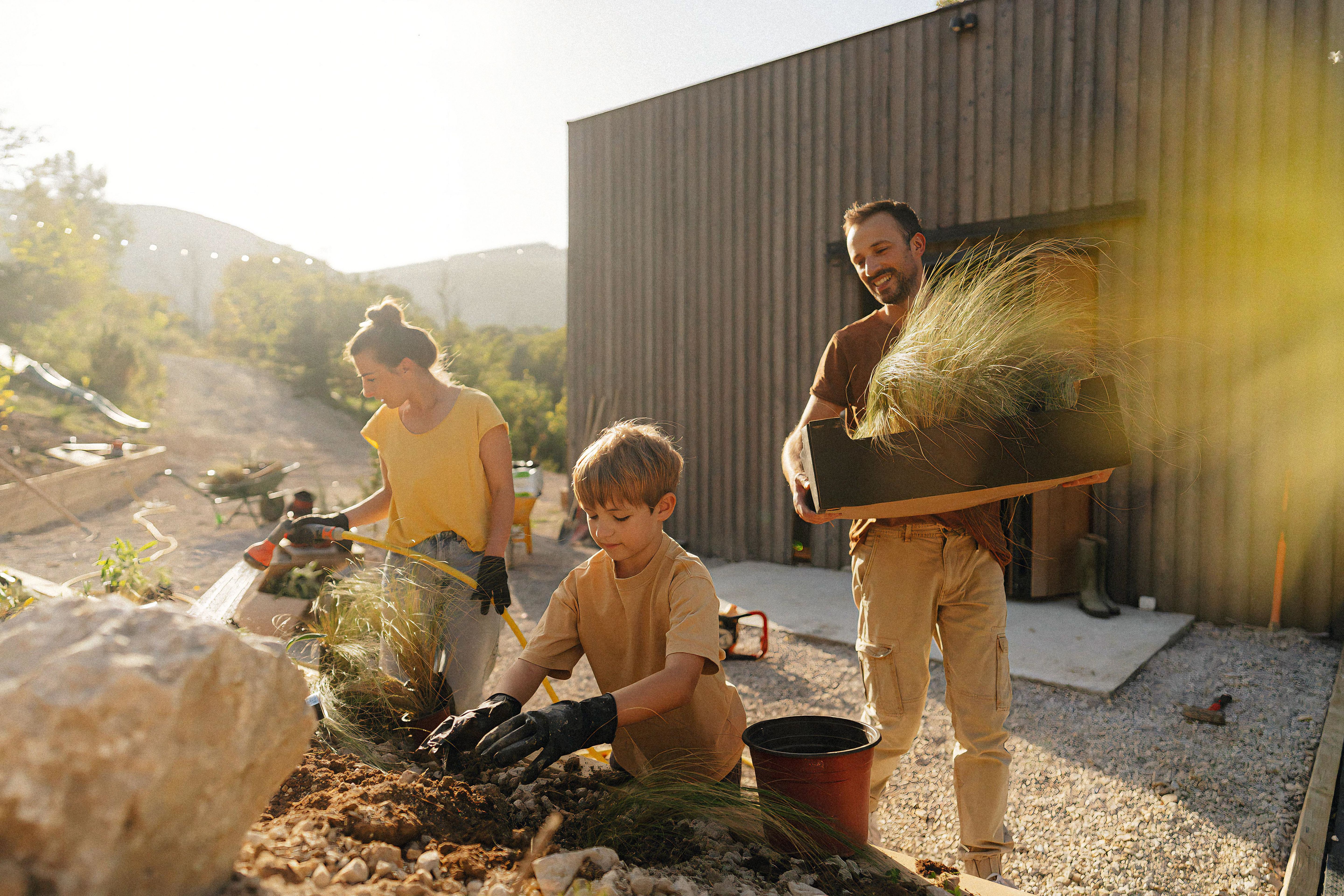 Teen Builder Gardening