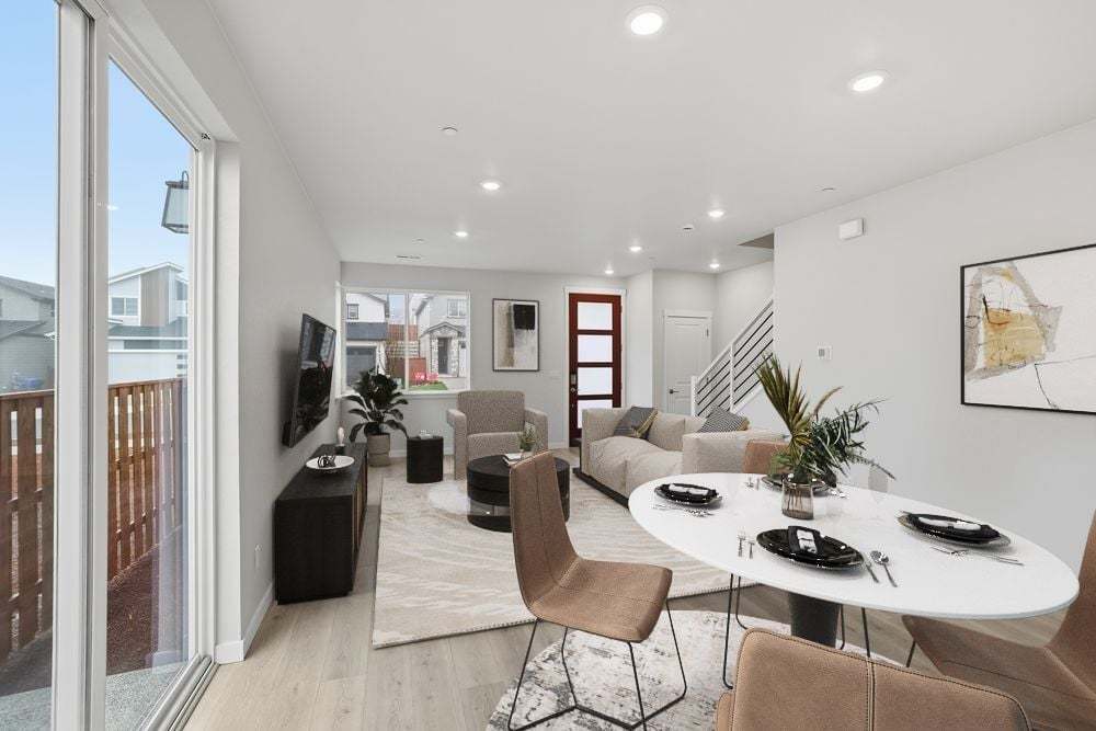 Piper Ridge Townhomes Poppy Dining Room Great Room