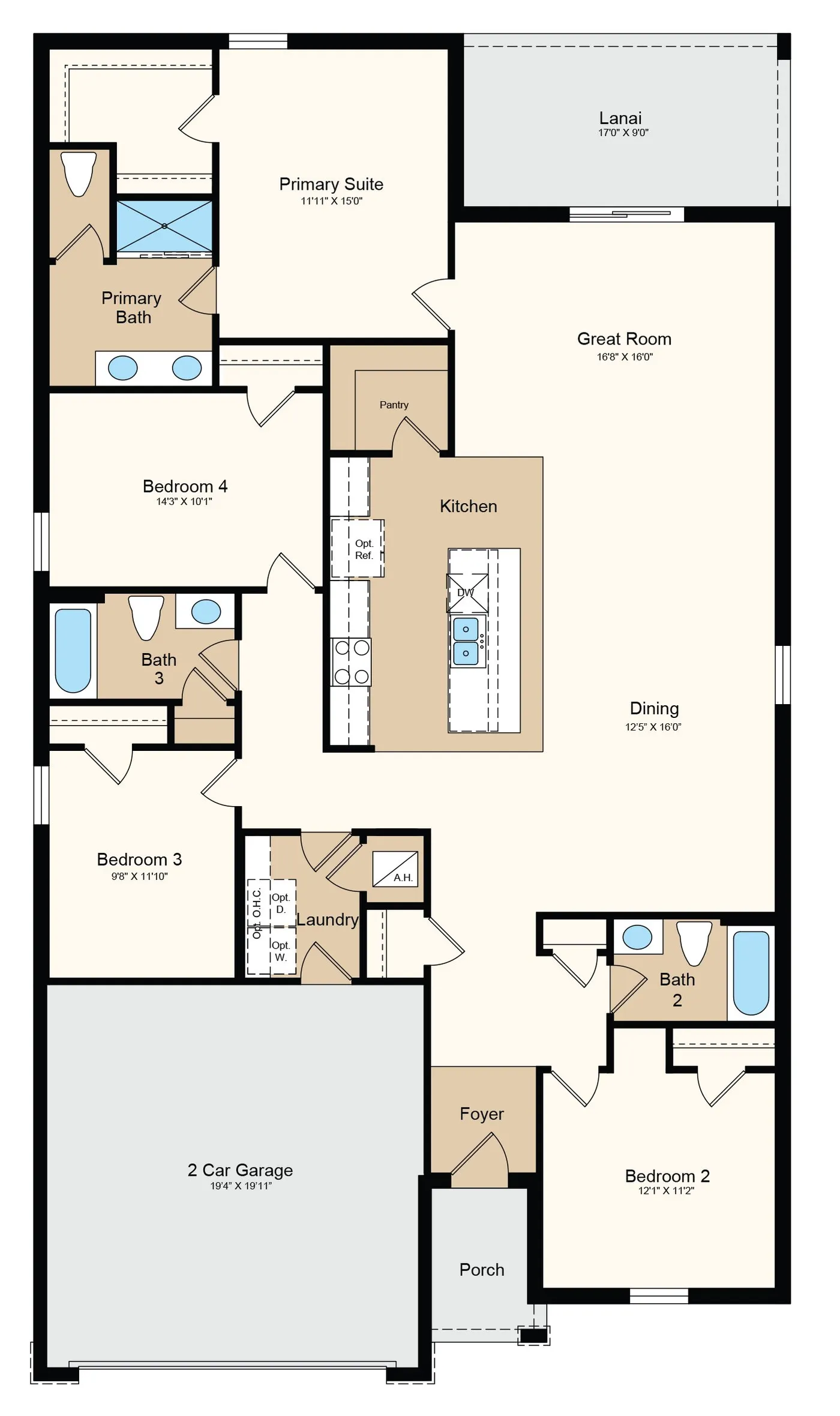 Hummingbird floor plan layout