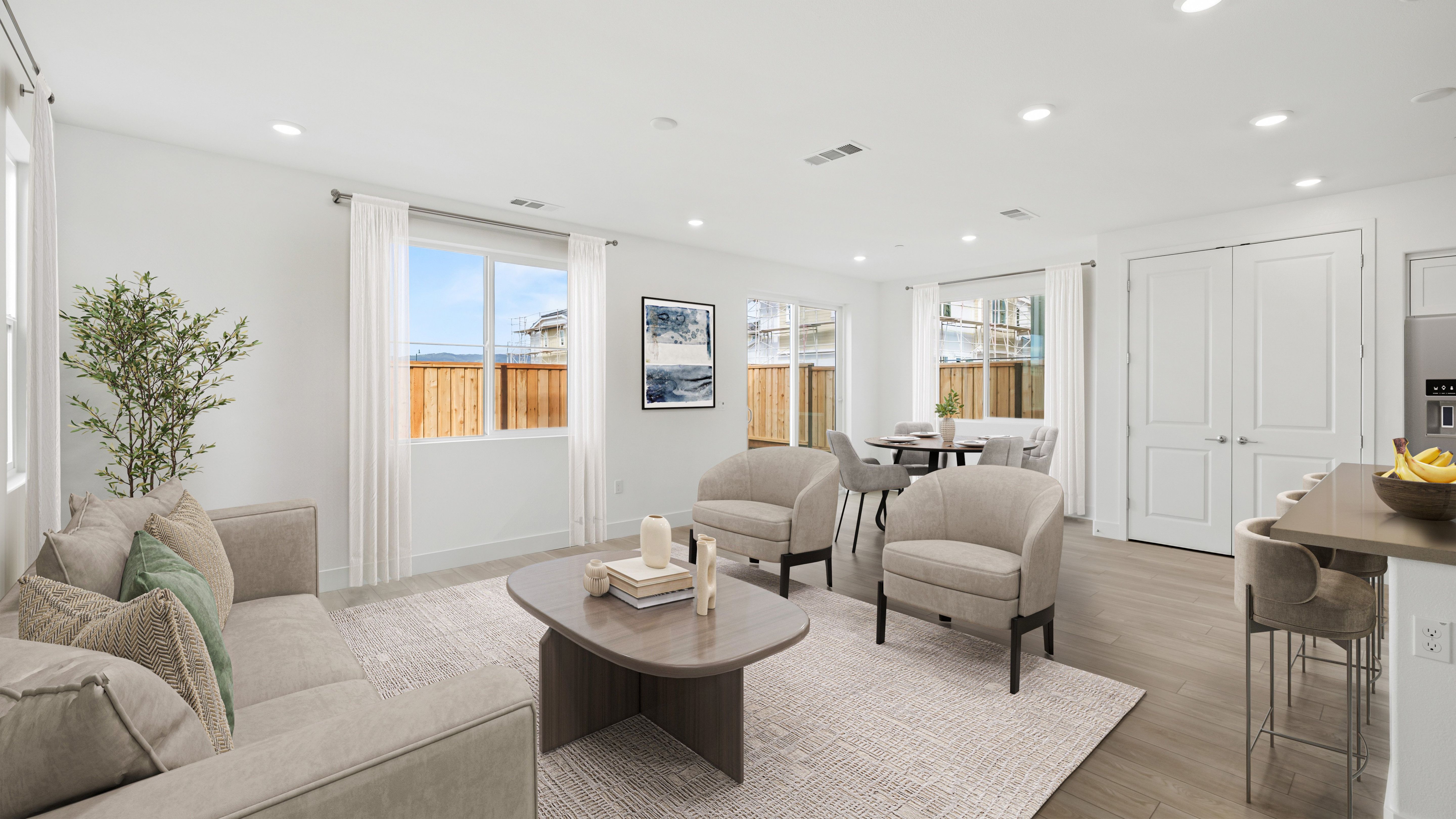 Redwood Dining Kitchen Great Room