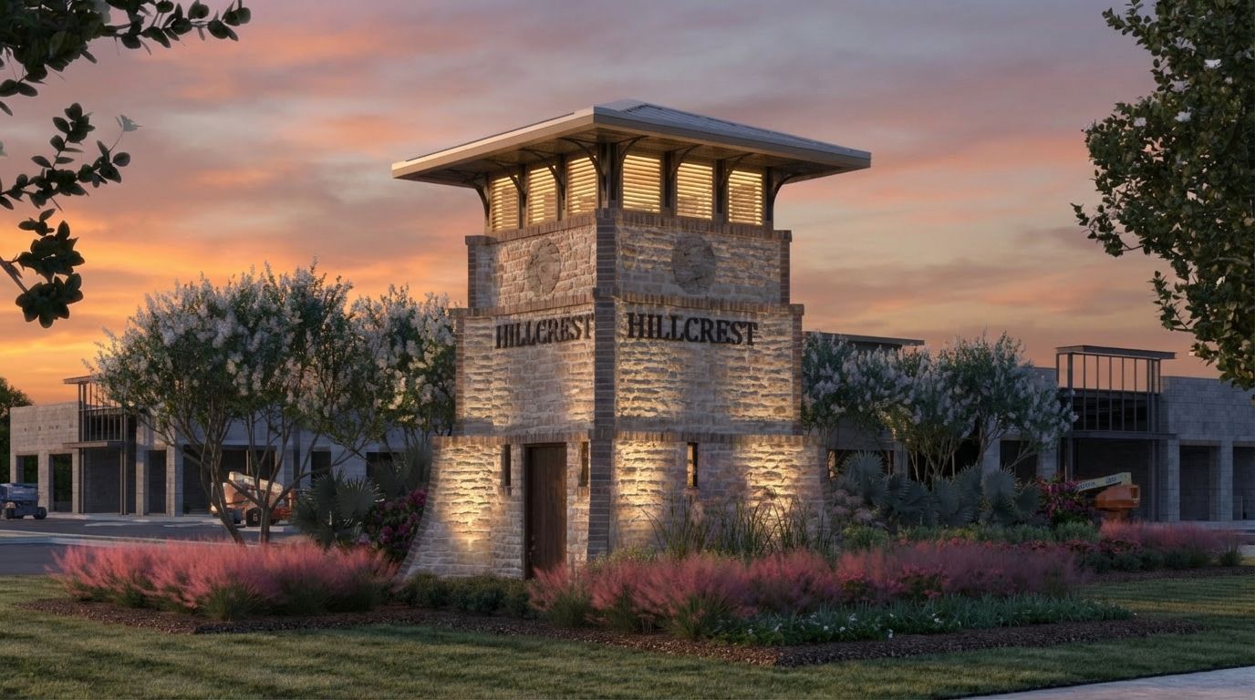 Hillcrest entry night