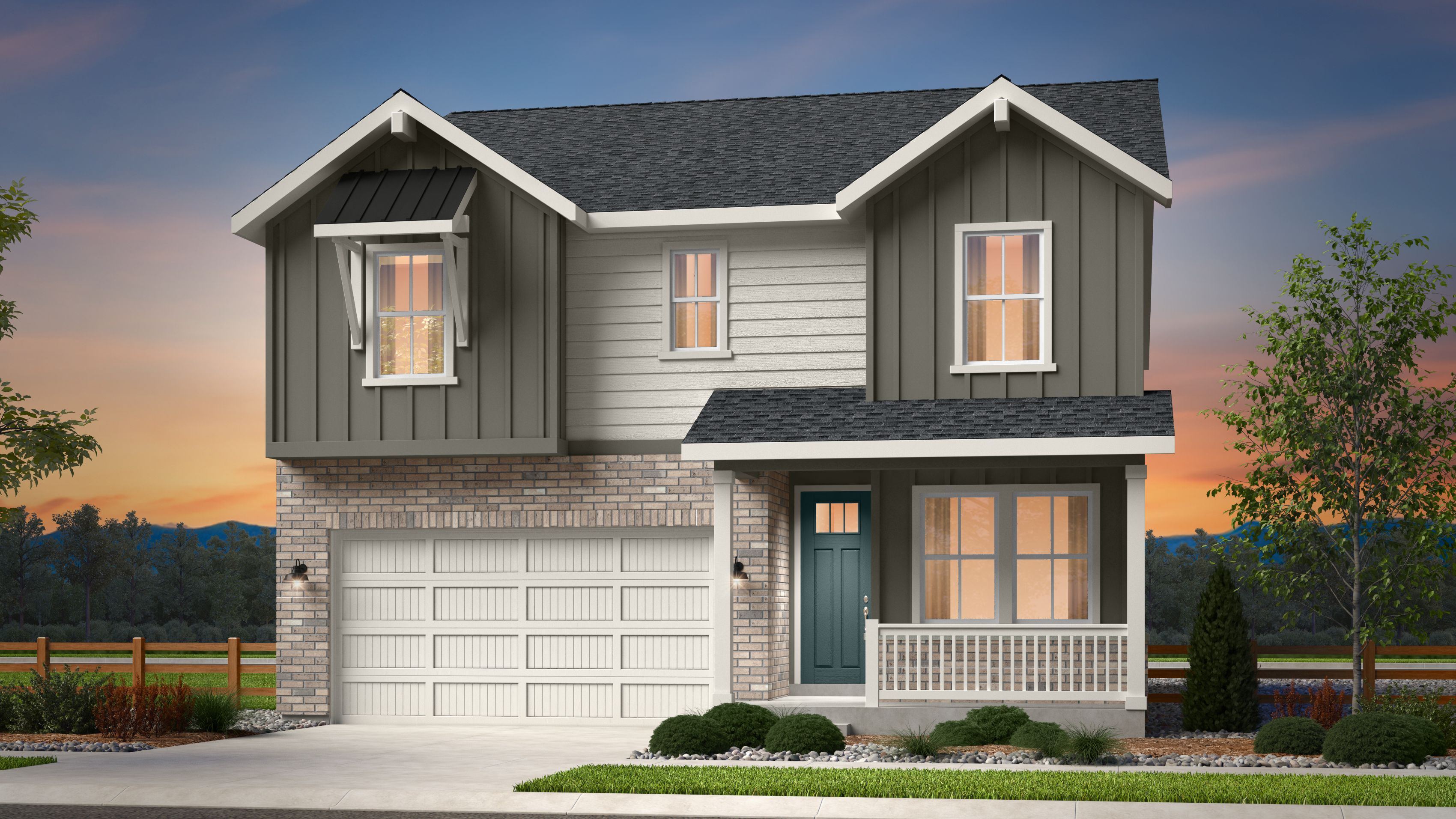 The Aurora Highlands Town Collection por Taylor Morrison en Denver Colorado
