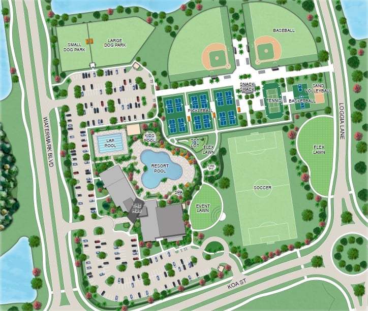 The Hub Amenity Campus Rendering