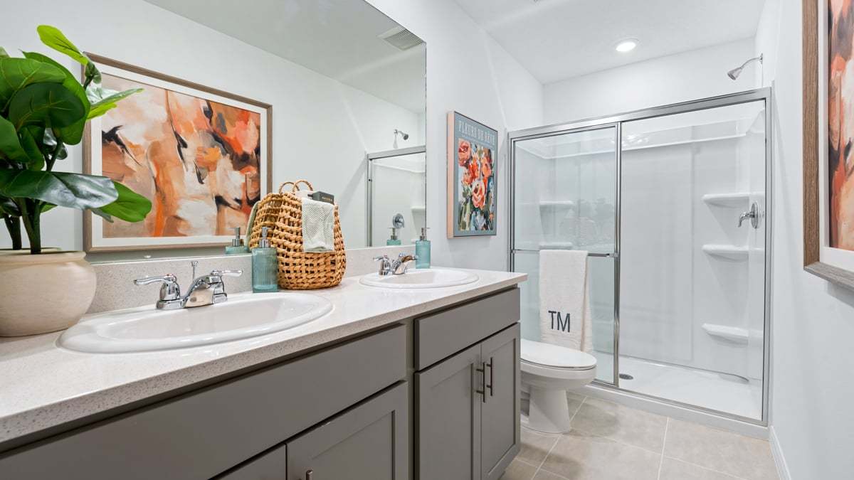 Ivy Model - The Towns at Skye Ranch-26 PS bathroom