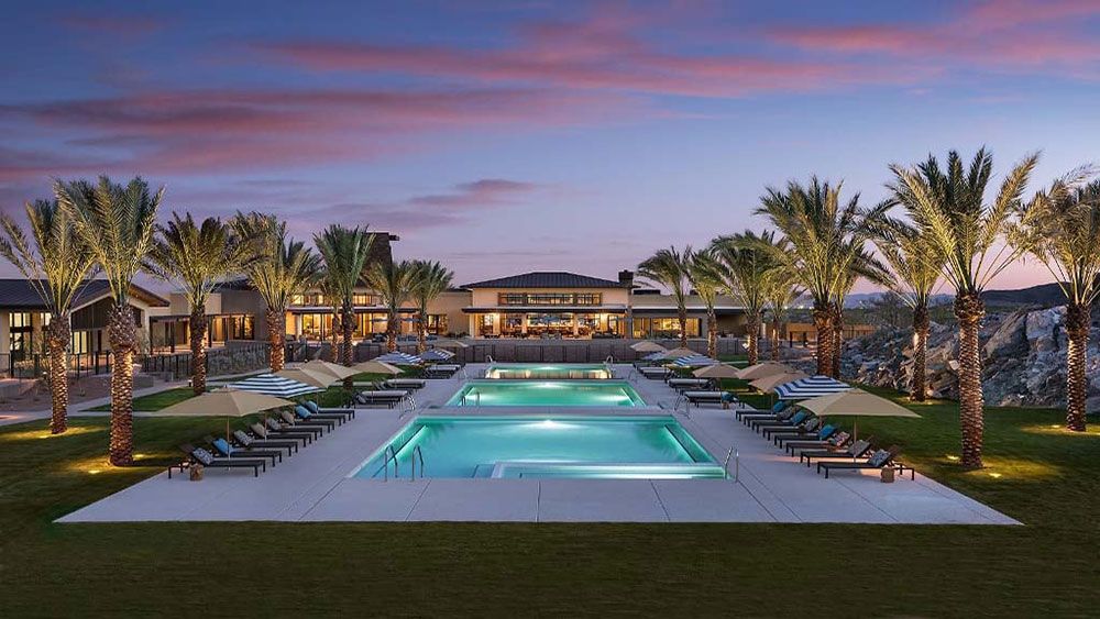 Victory at Verrado - Pool at Dusk to Clubhouse