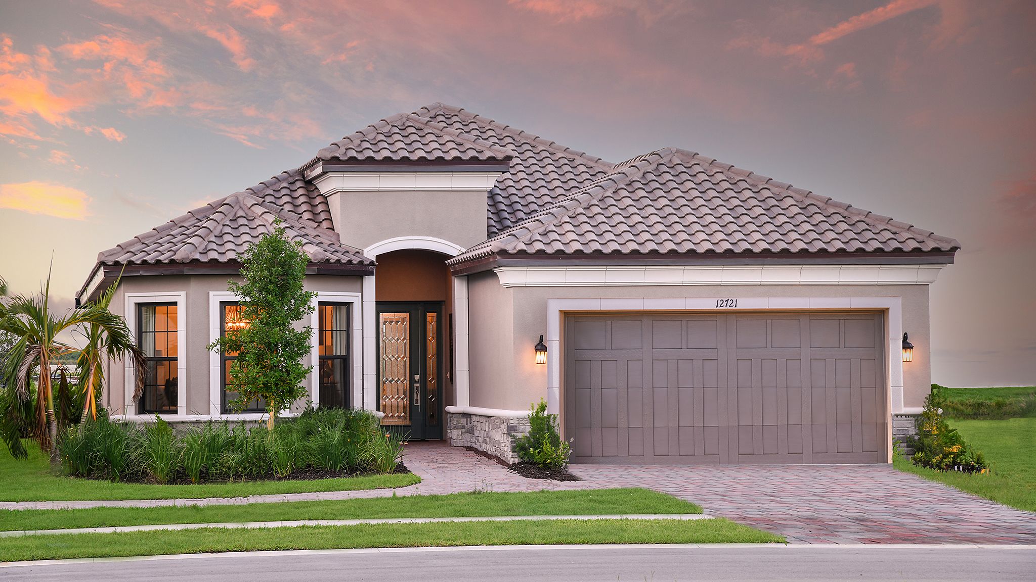 Esplanade-at-Tradition-Lazio-ElevationDusk