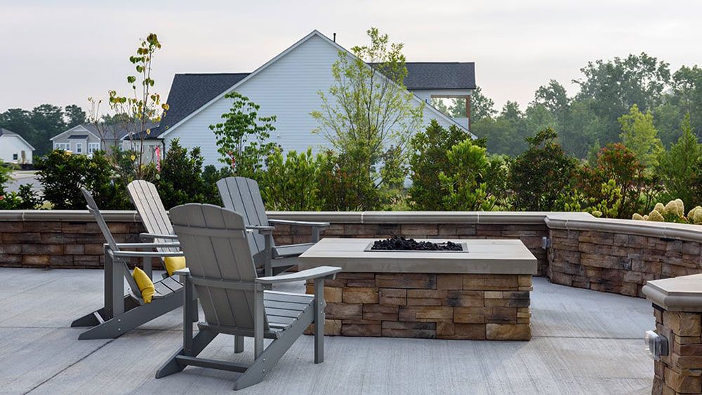 Bridgeberry  firepit and seating