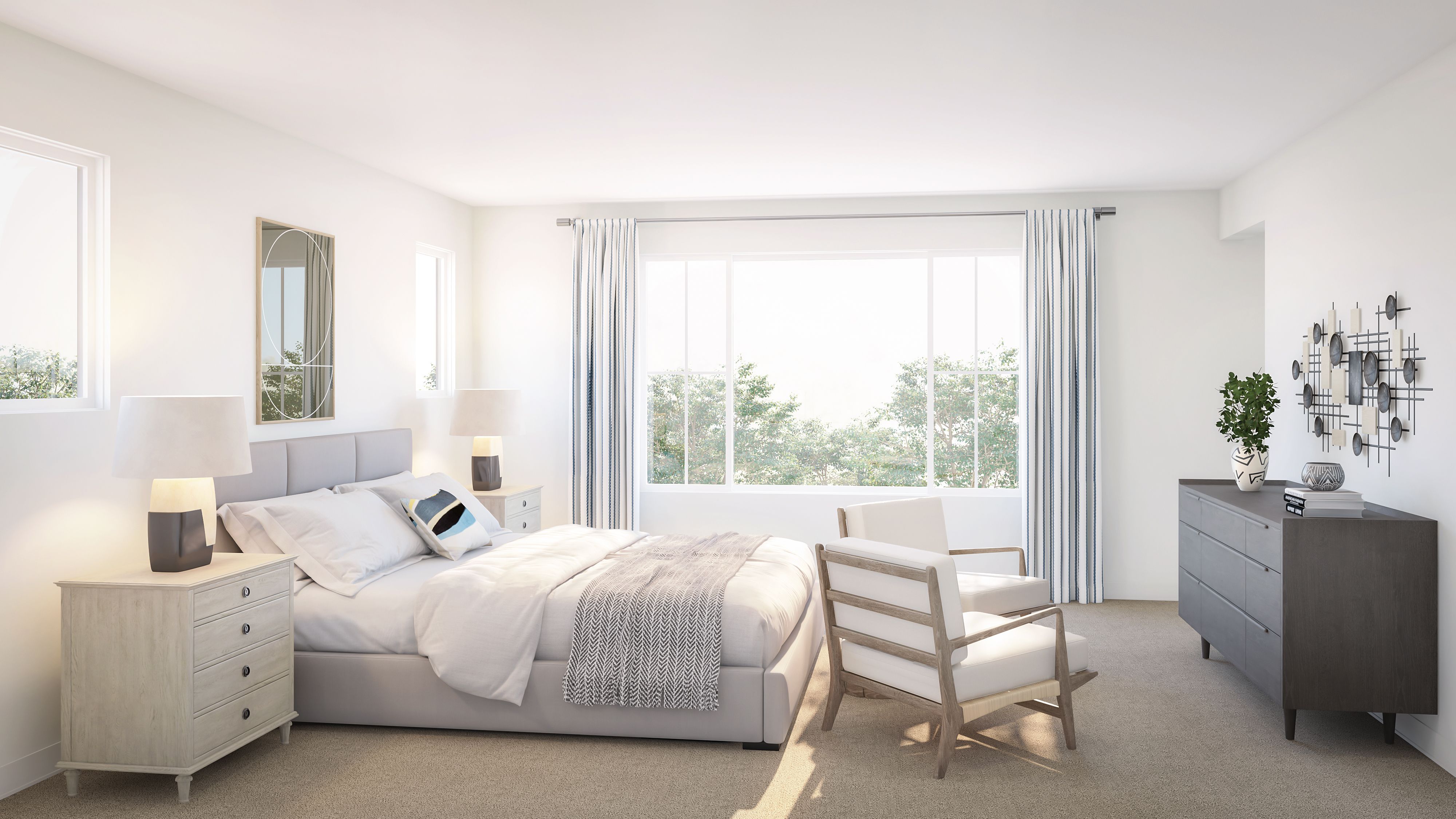 Plan 3 Primary Bedroom Rendering