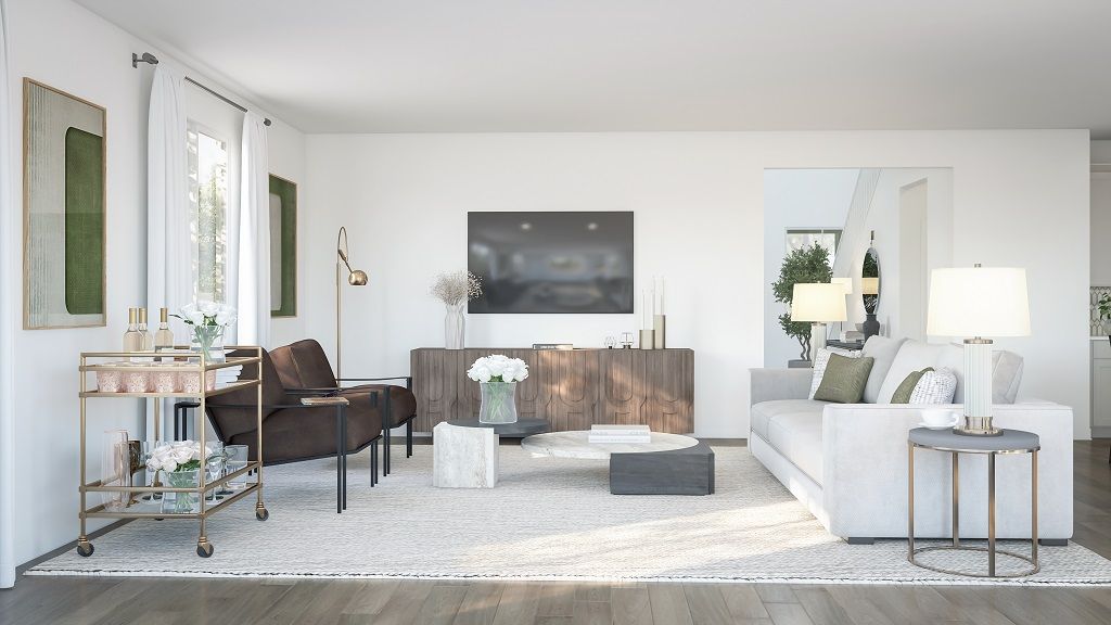 Plan 12 Great Room Rendering