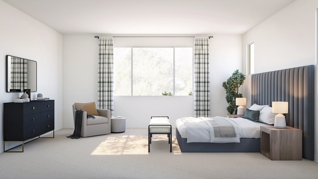 Plan 12 Primary Bedroom Rendering