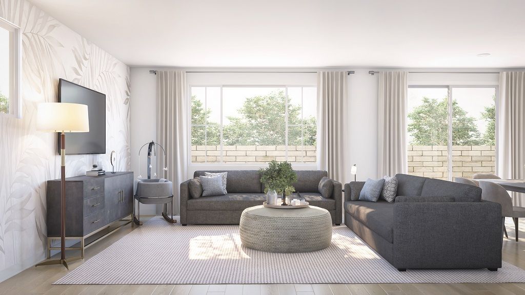 Plan 1 Great Room Rendering