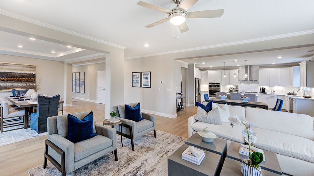 open gathering to dining room