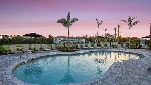 Townhomes at Skye Ranch sunset  5439- pool 16x9
