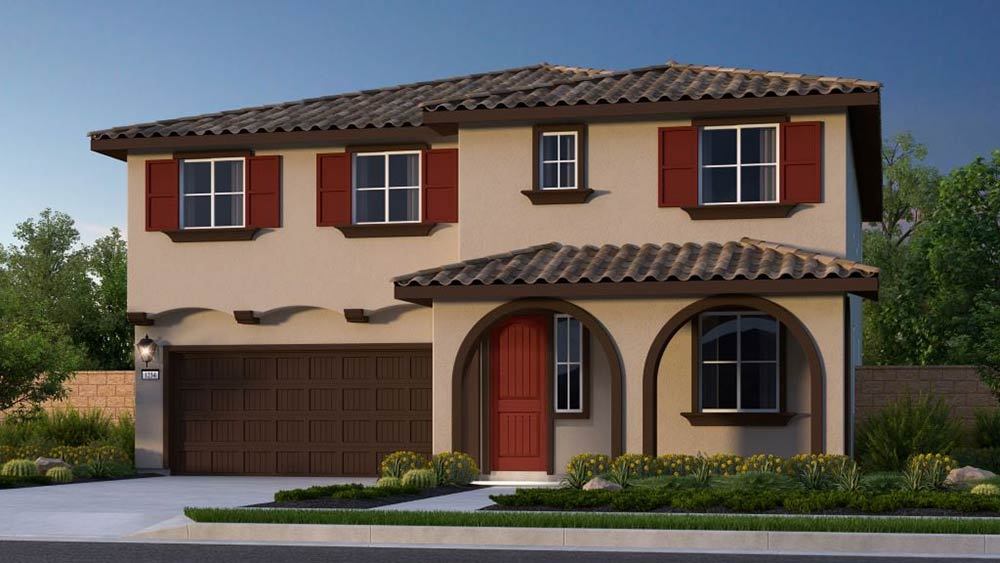 Elevation A: Spanish Colonial Color Scheme 3