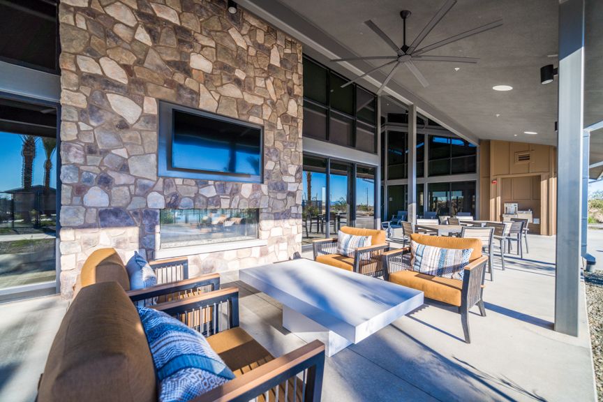 Lounge area outside clubhouse  2